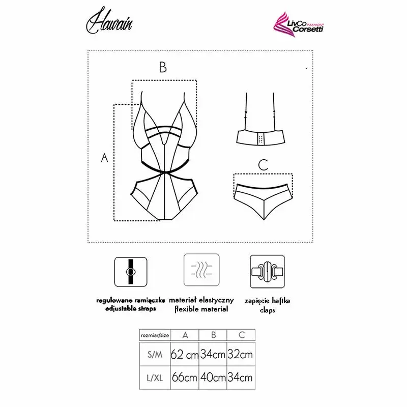 Боди LIVCO CORSETTI FASHION L/XL HAWAIN LC 90665 Photo 4