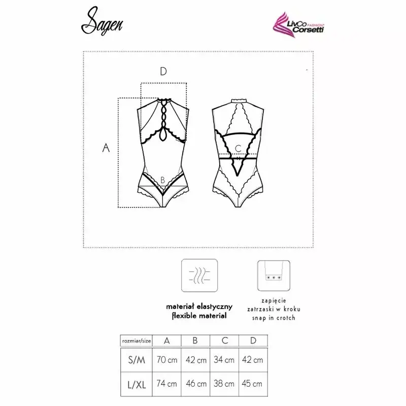 Боди LIVCO CORSETTI FASHION SAGEN LC 90694 Photo 7