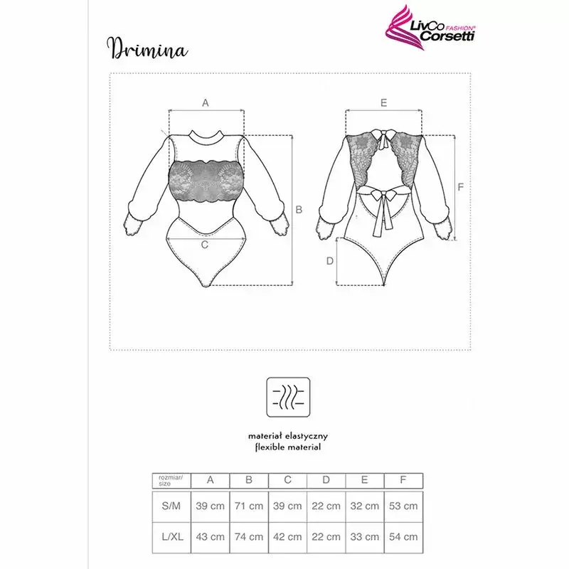 Боди LIVCO CORSETTI FASHION L/XL DRIMINA LC90690 Photo 4