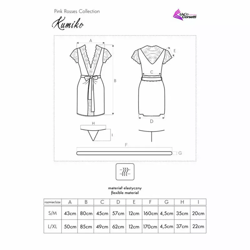 Пеньюар LIVCO CORSETTI FASHION L/XL KUMIKO LC 90428 Photo 5