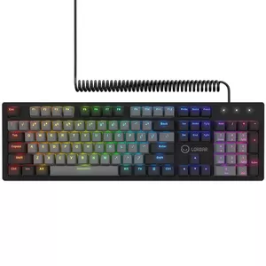 Wired mechanical gaming keyboard LORGAR Azar 514 — 104 keys, RGB backlight