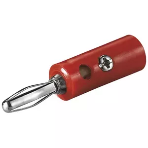 Goobay WE 1370 R wire connector BNC Red Silver