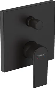 Смеситель для ванны Hansgrohe Vernis Shape, скрытый монтаж, матовый черный