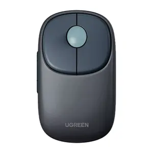 Беспроводная амбидекстр. мышь UGREEN Fun＋ — RF + Bluetooth, 4000 DPI, 5 кнопок, на батарейках, синий