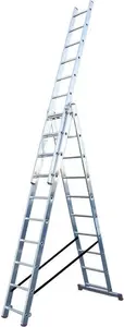 Ladder Krause CORDA 3x10 Rungs - telescopic/extension three-section ladder, 3x10 steps