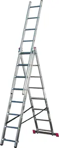 Ladder Krause Corda KE030382 3x8 rungs, folding multi-purpose aluminium ladder