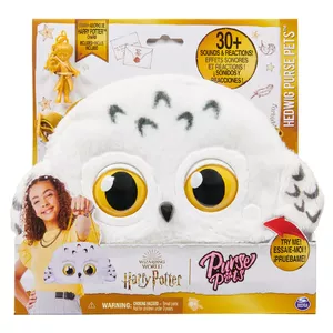 Wizarding World Harry Potter, Hedwig Purse Pets Interactive Pet Toy and Shoulder Bag, over 30 Sounds and Reactions, Kids Toys for Girls Ages 6 and up