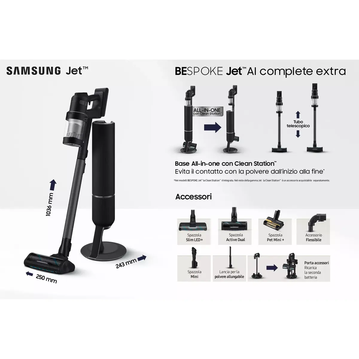 Samsung 2-in-1 stick vacuum VS28C9784QK Photo 5