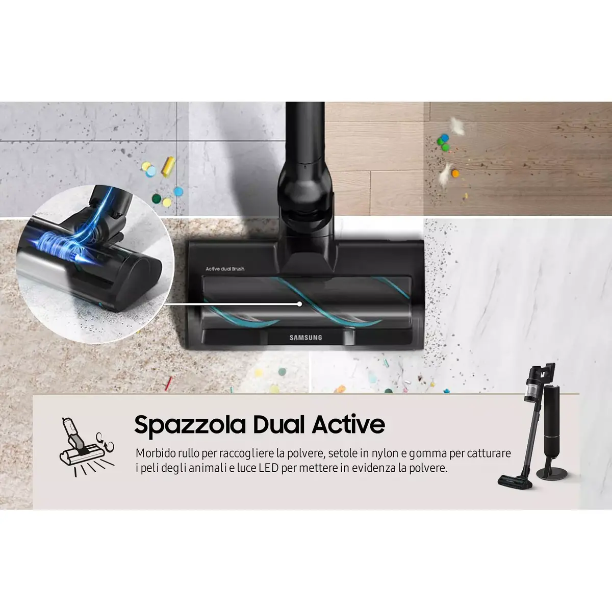 Samsung 2-in-1 stick vacuum VS28C9784QK Photo 12