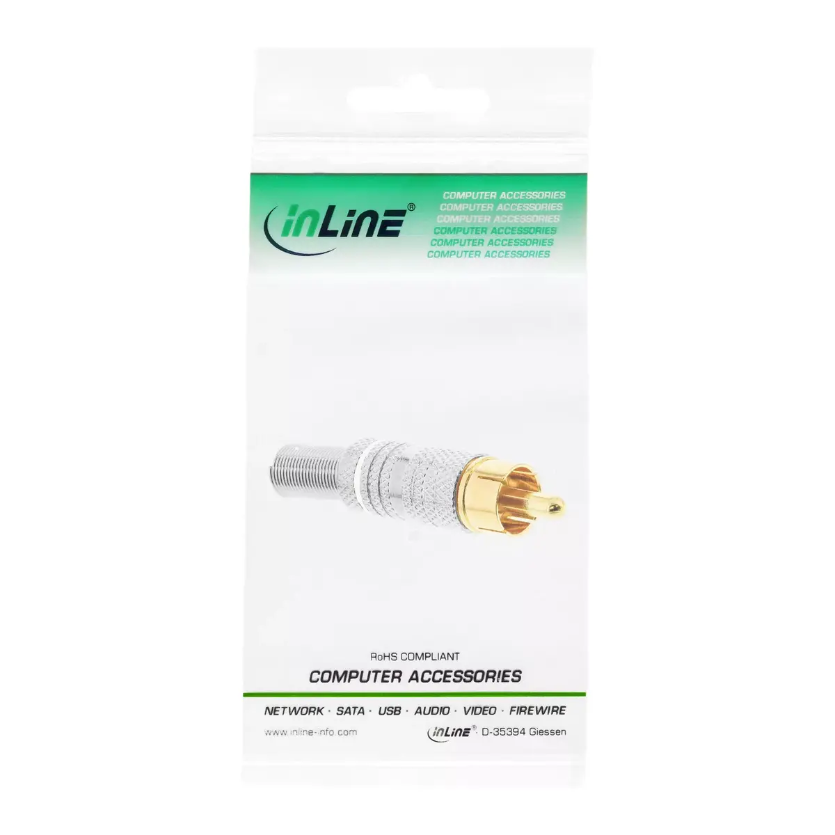 RCA Metal Male Plug InLine 99110N Photo 3
