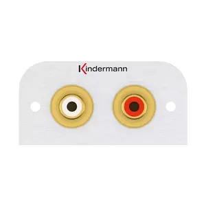 Socket outlet 2 x RCA Kindermann 7441000510