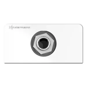 Socket outlet Kindermann 7456000417 6.35mm Grey White
