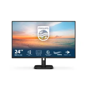 Philips 1000 series 24E1N1100A/00 Компьютерный монитор 23.8 Дюйма Full HD LCD IPS 1920 x 1080 Пикселей Соотношение сторон 16:9 Встроенные динамики VESA Черный