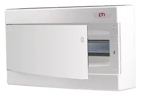 Накладной электрощит Eti-Polam ECT18PO-s на 18 модулей IP40 белая дверь (MPN 001101071)