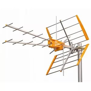 Televīzijas antena Televes TELEVES V+ MIX DVB-T2 U/V ar pastiprinātāju, modelis 149011