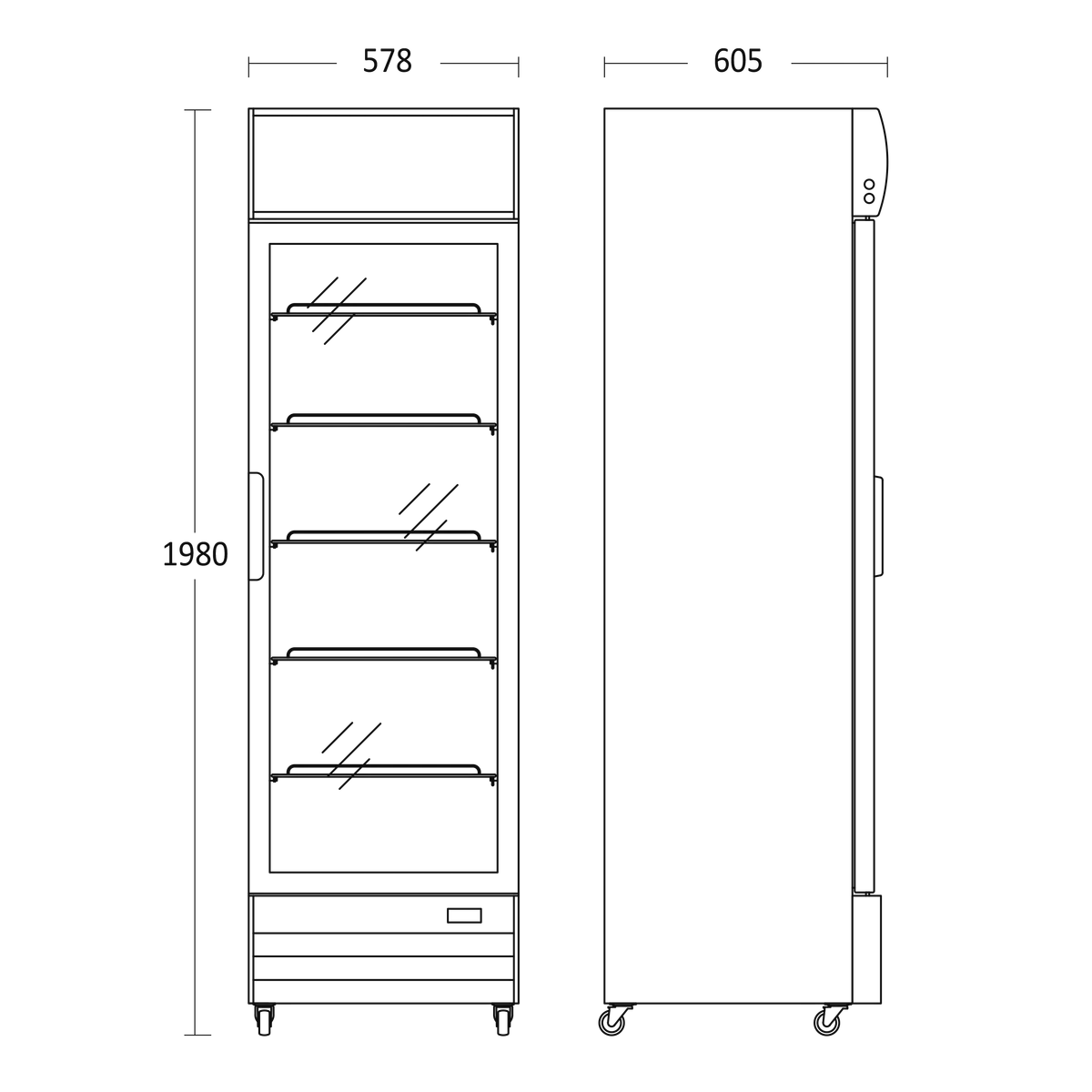 Торговый холодильник Scandomestic SD 417 BE Photo 4
