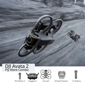 DJI Avata 2 Fly More Combo drons ar DJI Goggles 3 brillem un RC Motion 3 kontrolieri