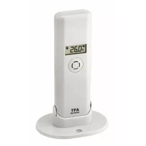 Термопередатчик TFA 30.3303.02, диапазон -40 до 60 °C, для помещений, питание 1.5 V, размеры 83×35×129 мм