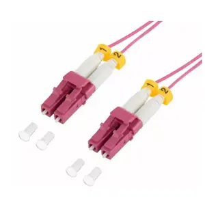 Fibre optic cable LogiLink FS4LC00 LC LC/UPC OM4 0.5 m Violet