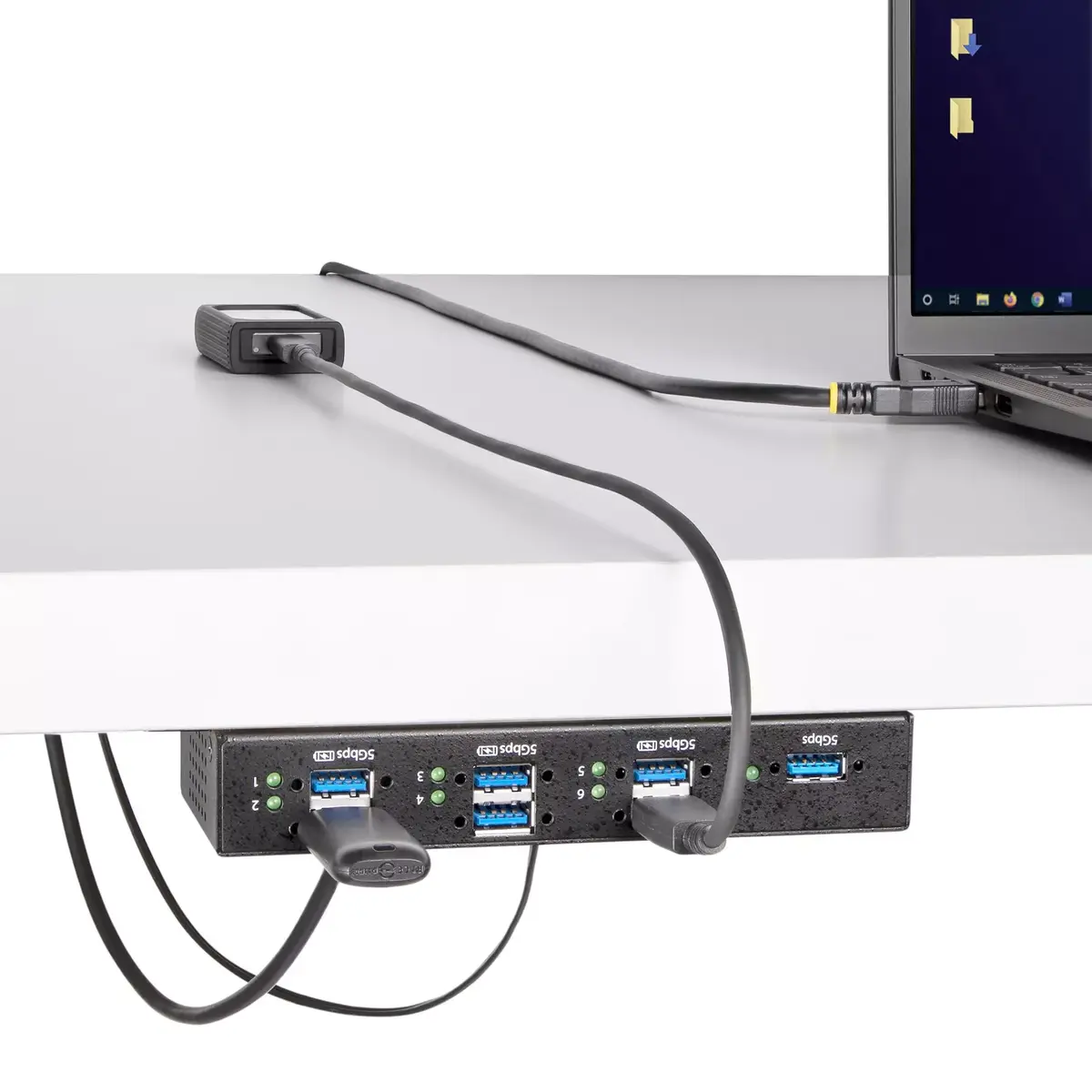 USB centrmezgls StarTech.com 5G7AINDRM-USB-A-HUB Photo 10