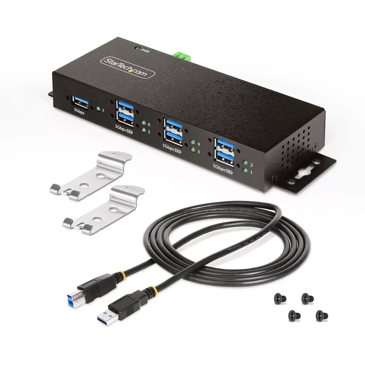 USB centrmezgls StarTech.com 5G7AINDRM-USB-A-HUB Photo 11