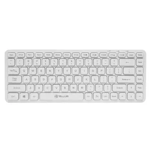 Беспроводная клавиатура Tellur TLL491241 Mini White — компактная раскладка, беспроводное подключение