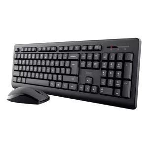 Trust Primo Keyboard Mouse included Office RF Wireless QWERTZ German Black