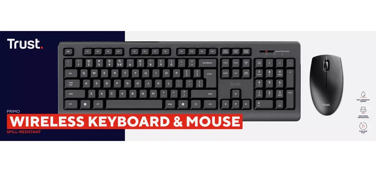 Trust Primo Tastatūra Pele iekļauta Photo 12