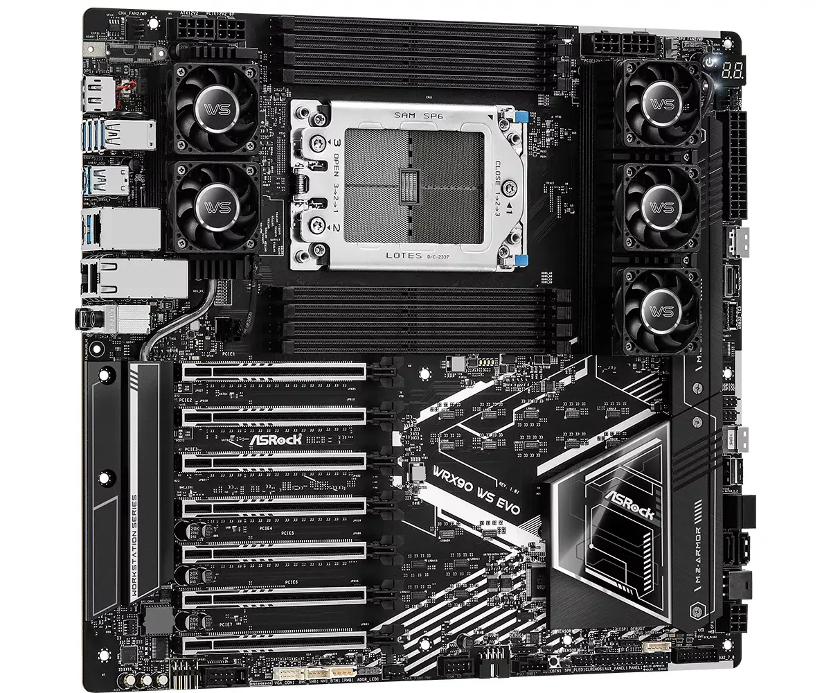 Mātesplate ASRock WRX90 WS EVO Socket sTR5 Photo 2