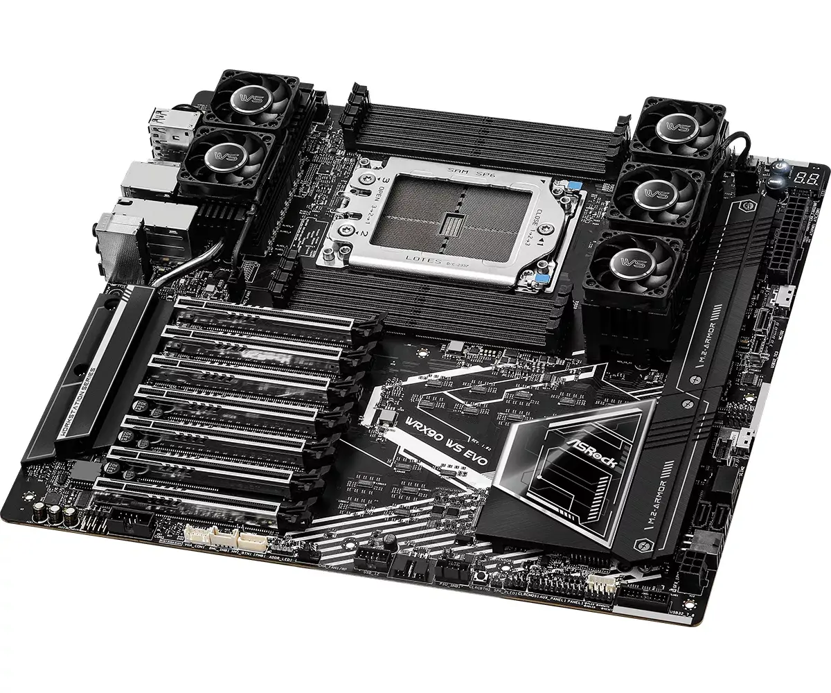 Mātesplate ASRock WRX90 WS EVO Socket sTR5 Photo 3