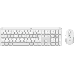 Logitech MK950 Signature Slim Keyboard Mouse included Wireless Bluetooth QWERTY White