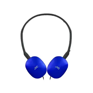 Wired head-band headphones JVC HA-S160M-AU, binaural, 3 cm drivers, 12–24000 Hz, 32 Ω, 1.2 m cable, blue