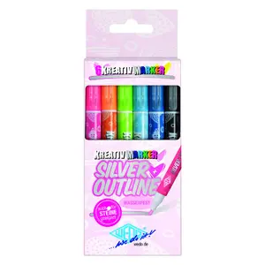Маркер Wedo Silver Outline 6 шт. Оранжевый