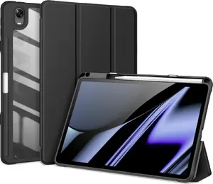 Protective folio case Dux Ducis Toby for Oppo Pad with stylus holder and hand strap, black