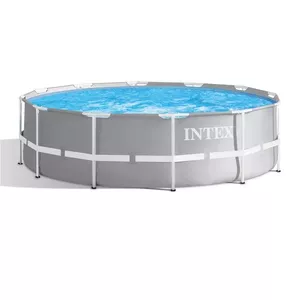 Intex 26716 above ground pool Framed pool Round 8592 L Grey