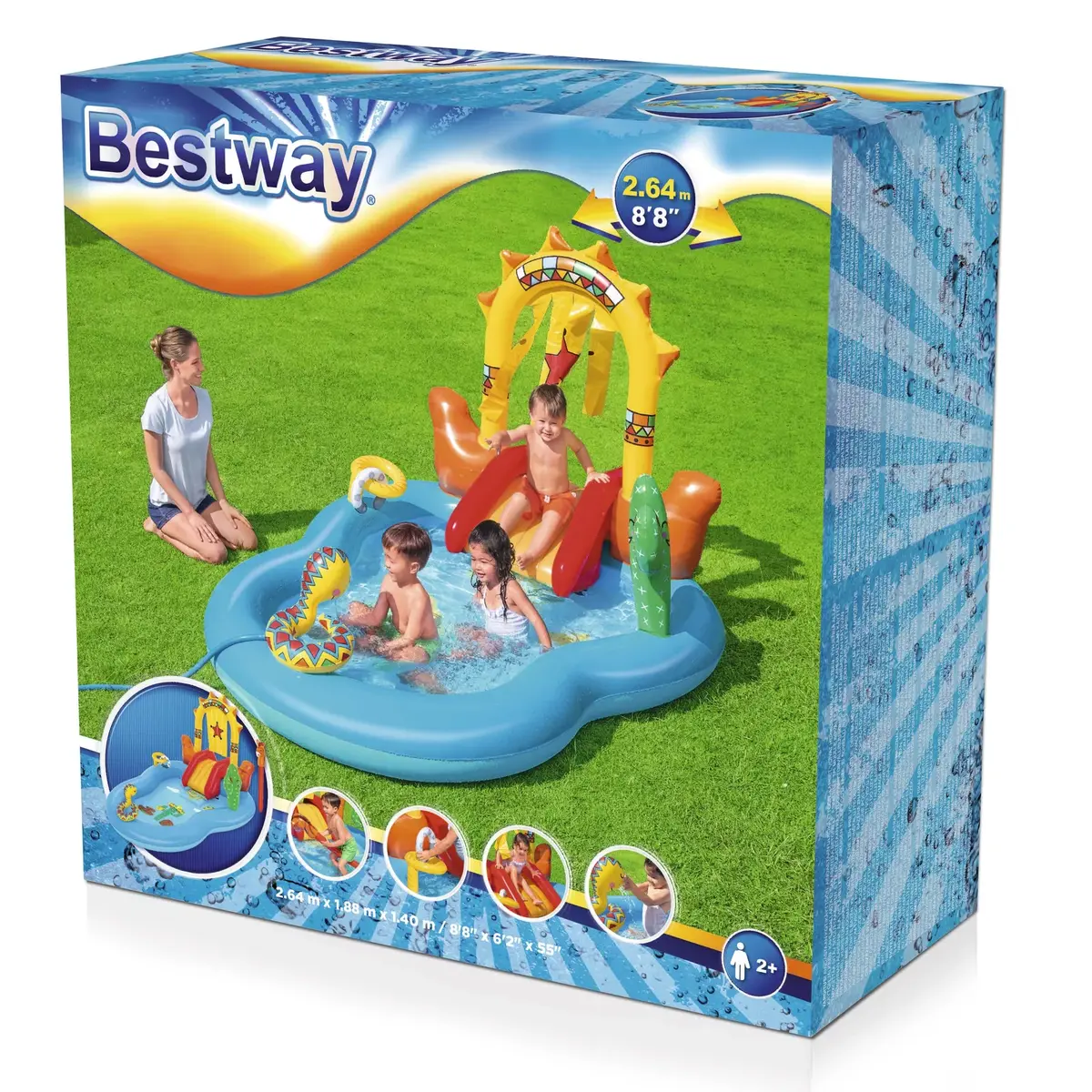 Надувной игровой центр Bestway 8'8" x 6'2" x 55" Photo 27