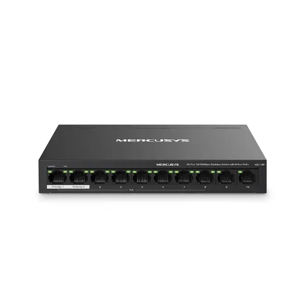 MERCUSYS MS110P управляемый 10-портовый коммутатор 8×PoE+ Photo 15