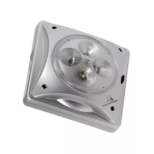Outdoor Solar Lamp MACLEAN MCE124 — 4 LED, Twilight Sensor, Silver