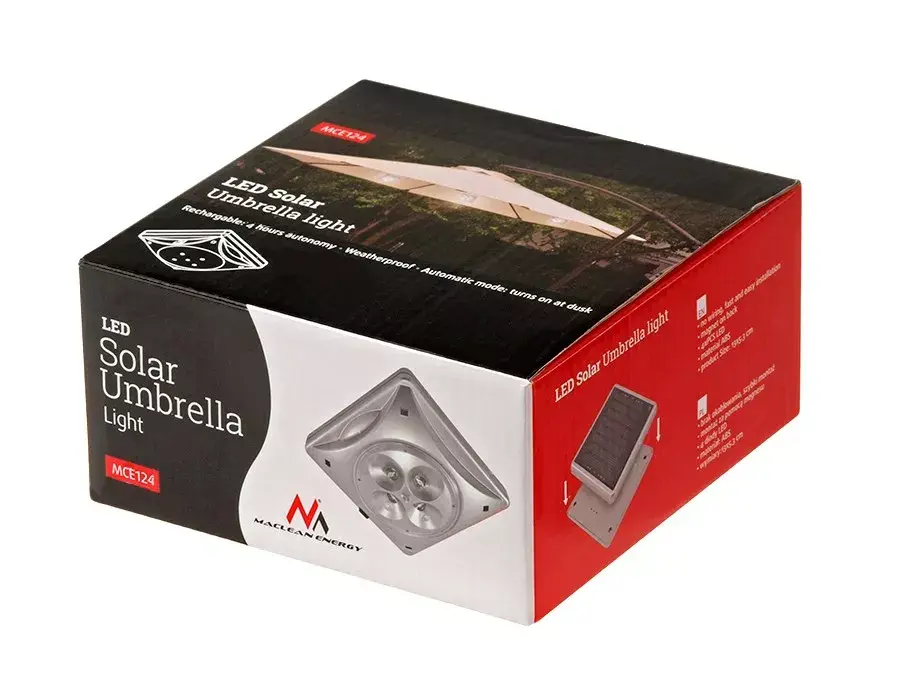 Solar Lamp MACLEAN MCE124 — 4 LED, Twilight Sensor Photo 11