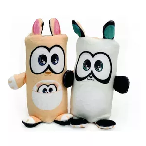 Soft toy Epee Dublusie mascot — double-sided kangaroo/panda reversible plush