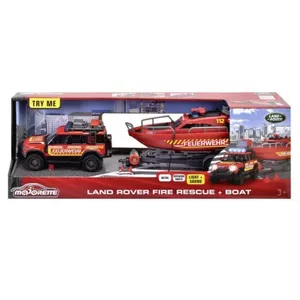Majorette GS Land Rover transportlīdzeklis ar laivu 33,5 cm