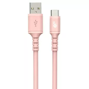 USB‑C datu kabelis TB AKTBXKUCMISI10P, 1 m, silikona, rozā