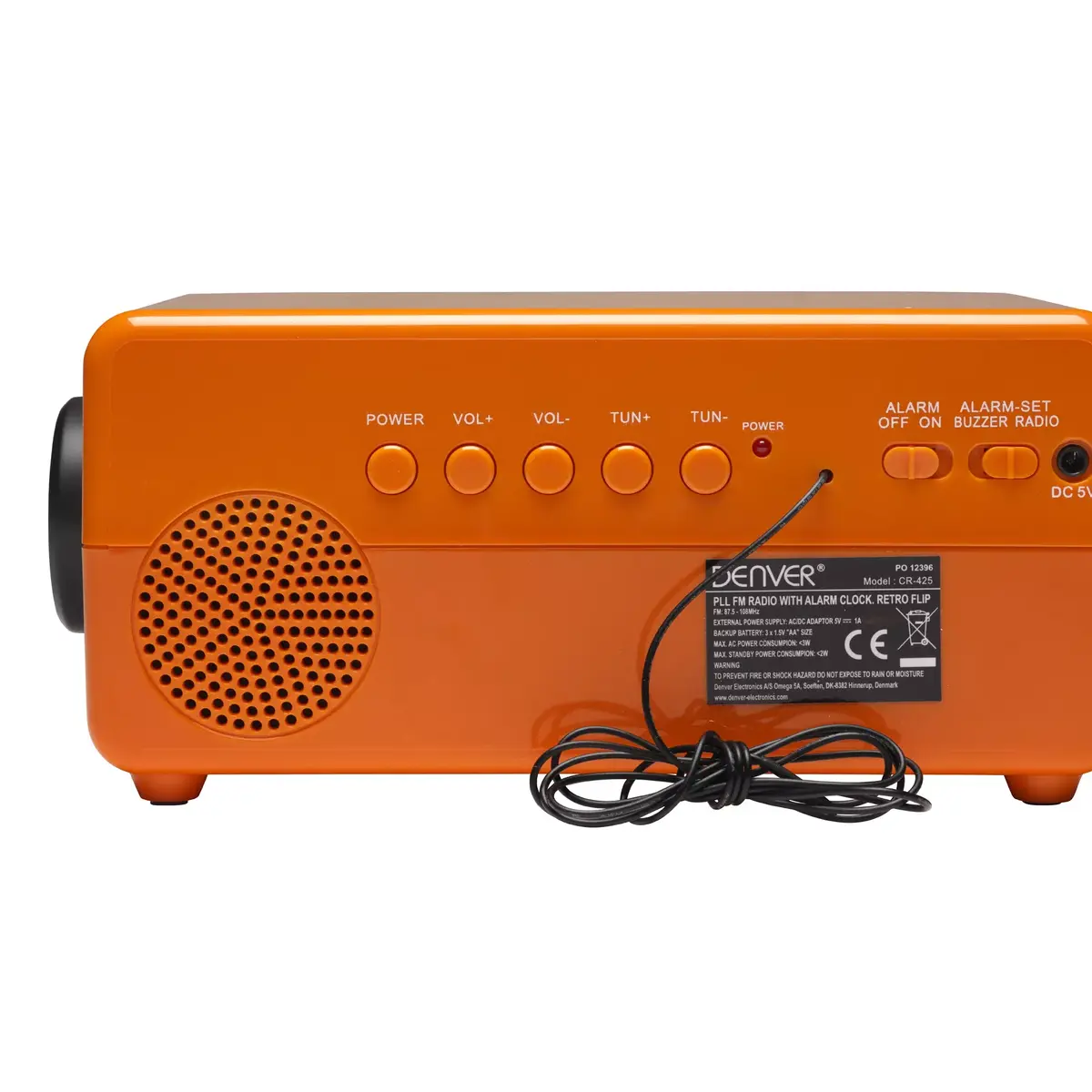 Denver CR-425 clock radio — analog & digital tuner Photo 5