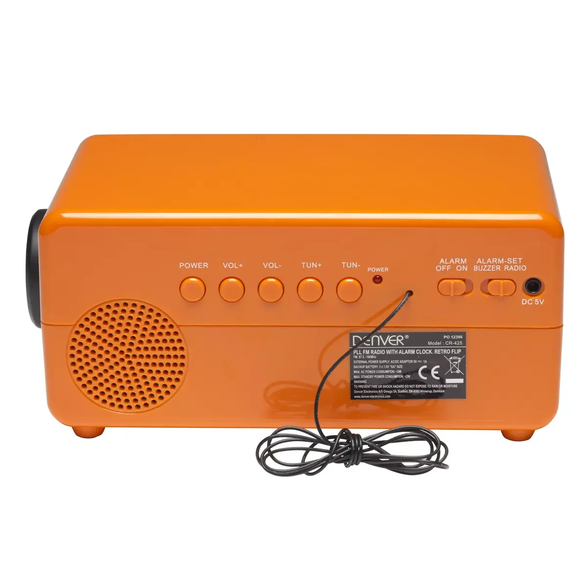Denver CR-425 clock radio — analog & digital tuner Photo 6