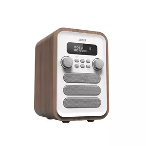 Denver DAB-48WHITE radio Personal Digital White, Wood