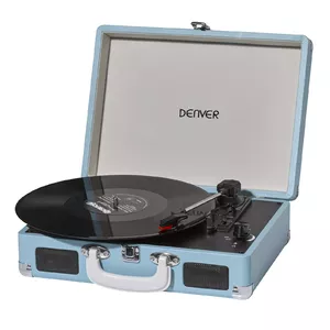 Turntable Denver VPL-120BLUE Blue 33 1/3 45 78 RPM Rotary Volume Control