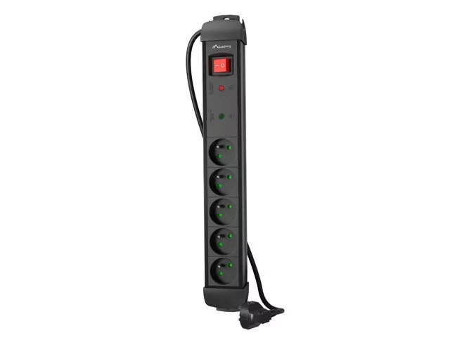 Strāvas sadalītājs LANBERG SP1-05E-0300-B 5x230V ar