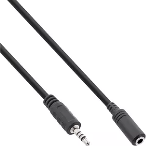 Аудио адаптерный кабель InLine 4 Pin 2.5mm male / 4 Pin 3.5mm female 3m