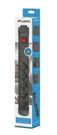 Удлинитель Lanberg SP1-05F-0500-BK Photo 7