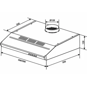 Eleyus PBN H 09 110 60 WH Kitchen Hood